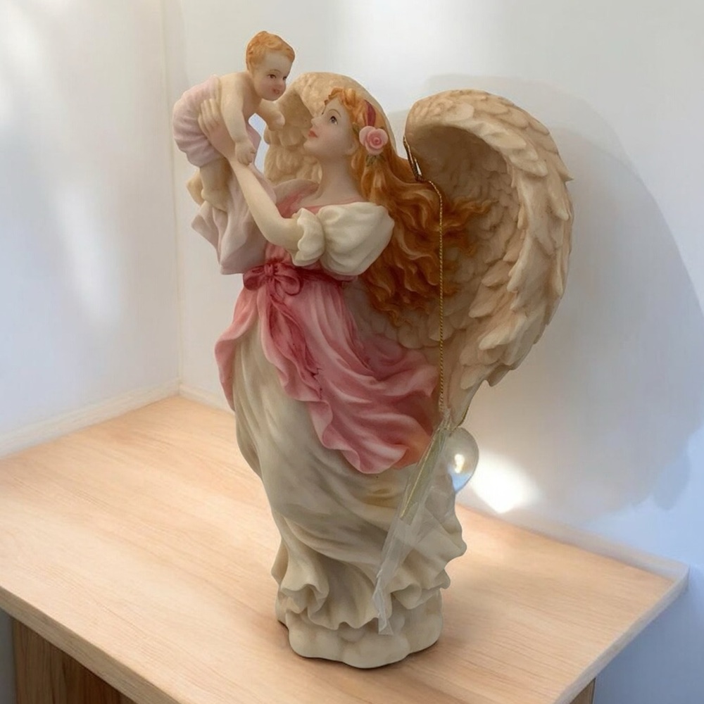 Angel Statue Motherhood Series Mariah, ‘Heavenly Joy” By Roman Seraphim Classics